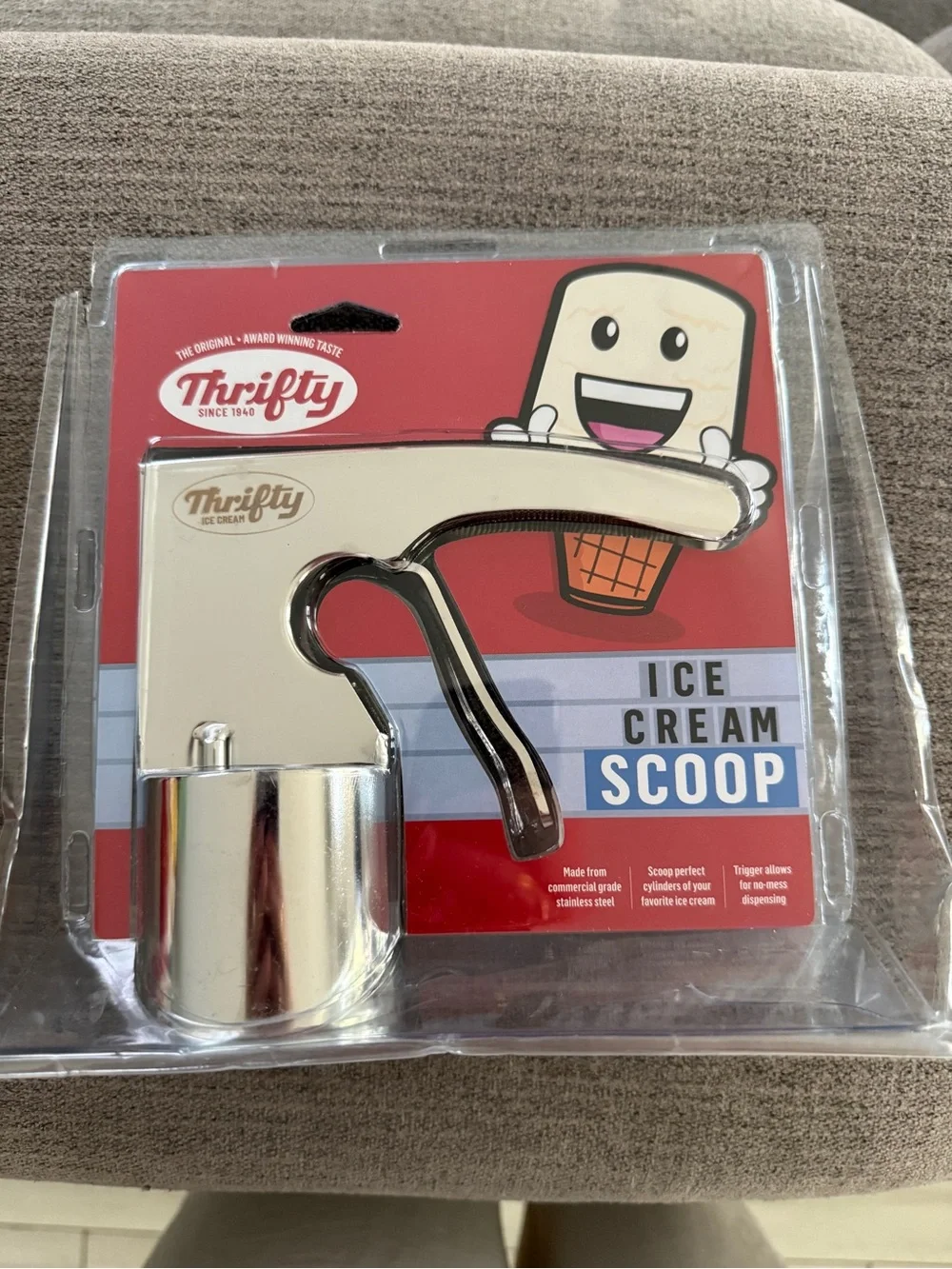 Silver Ice Cream Scoop - Chrome Finish